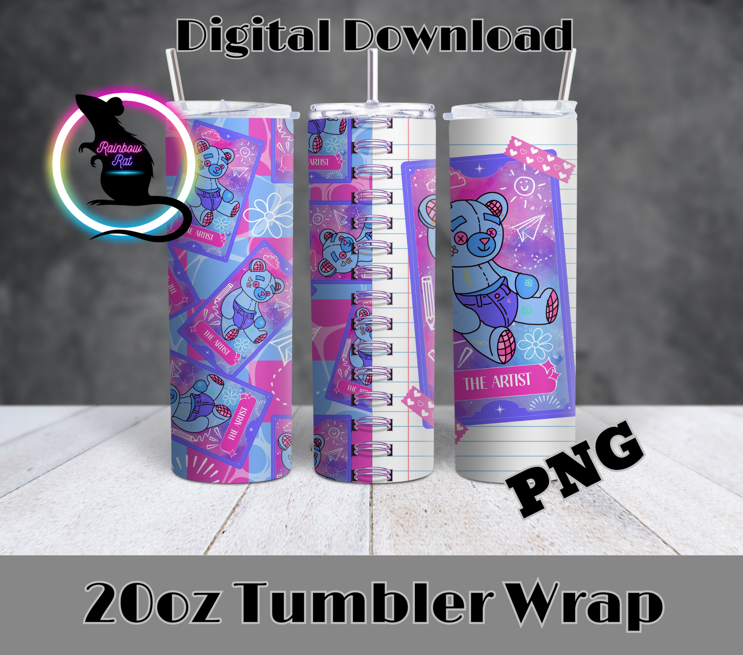 Nostalgia X Tarot- 20oz Tumbler Wraps