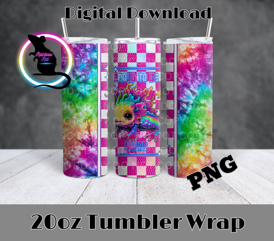 Axolotol- 20oz Tumbler Wrap