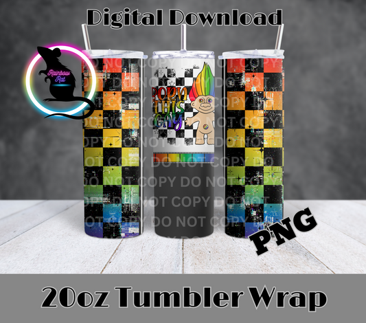 Pride Troll- 20oz Tumbler Wrap