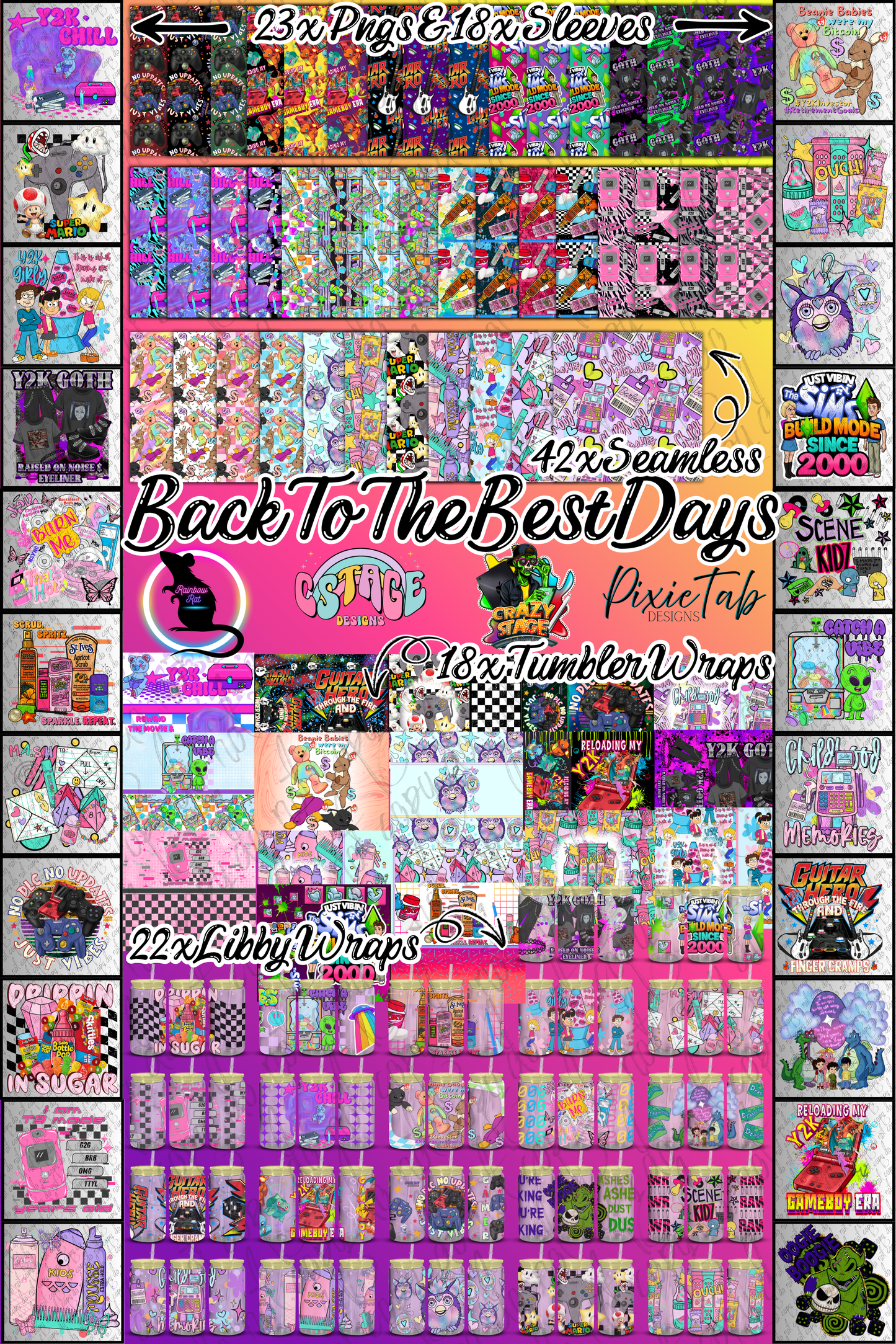 🌈✨BACK TO THE BEST DAYS 🛼 COLLAB- RAINBOW RAT | CSAC | CSTAGE | PIXIE TAB