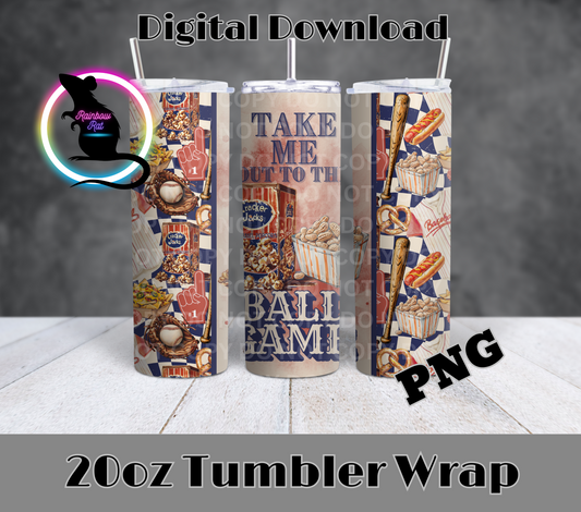 Baseball- 20oz Tumbler Wrap