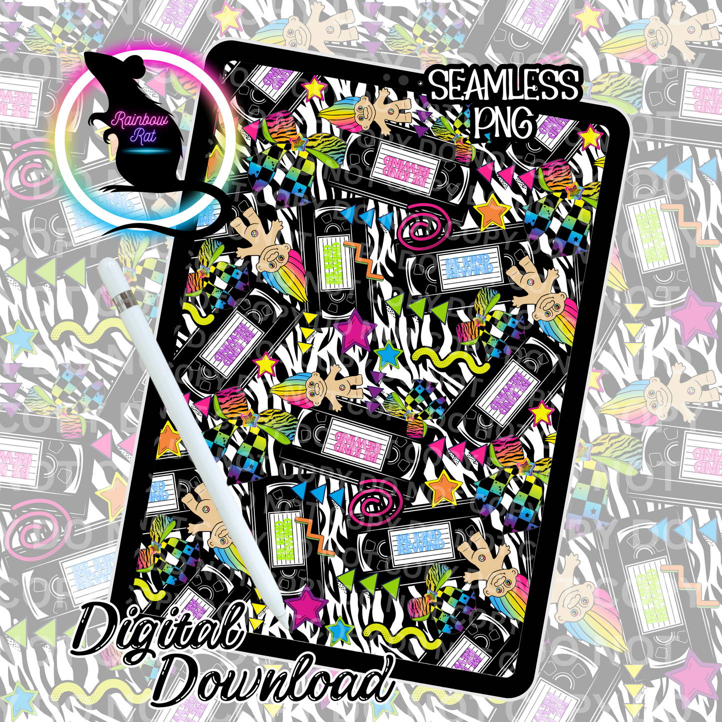 🌈✨RAINBOW REWIND 🛼 COLLAB- Rainbow Rat Designs X Diesel Designs