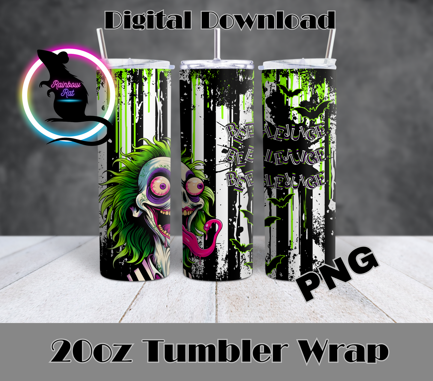 Beetle Grunge- 20oz Tumbler Wrap