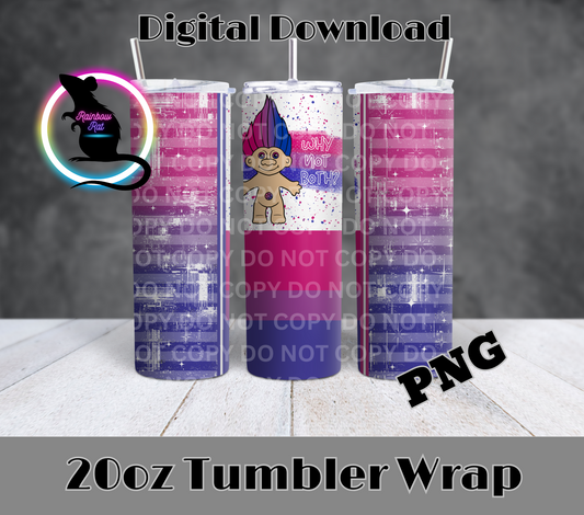 Pride Troll- 20oz Tumbler Wrap