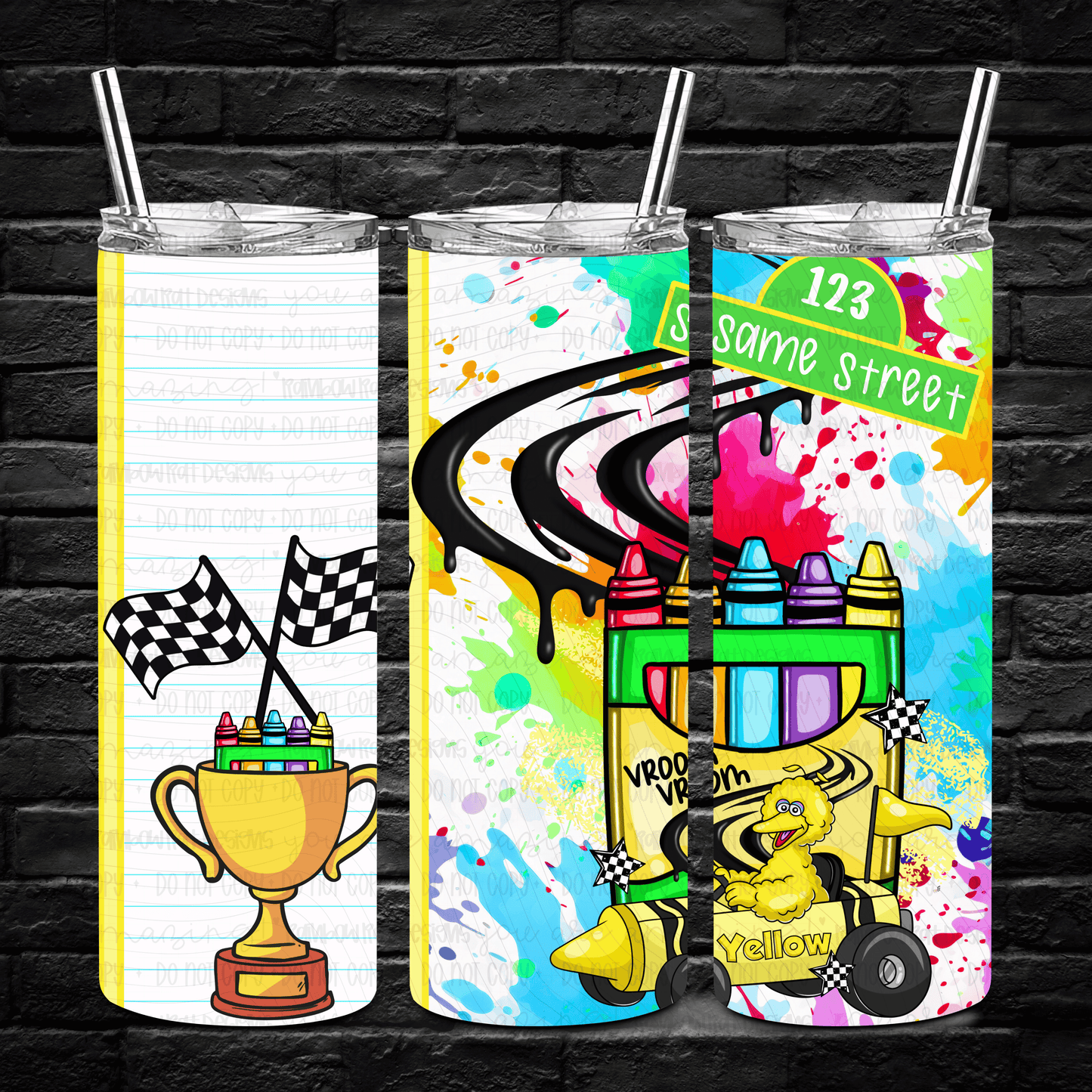 Lil Street Racers- 20oz Tumbler Wrap Singles