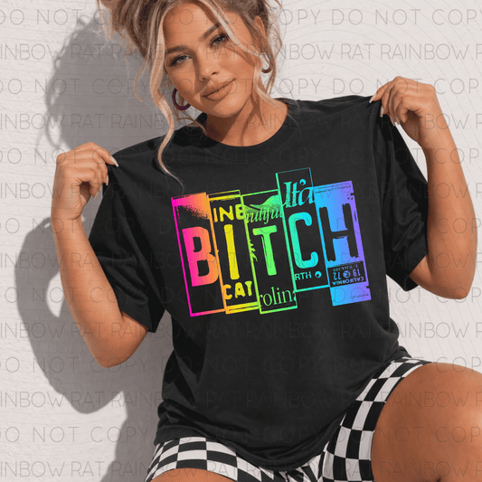 NSFW Grunge Plate Font- PNG Singles