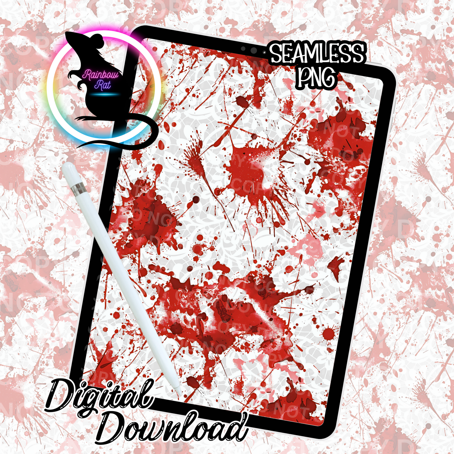 Blood & Lace- Seamless Design