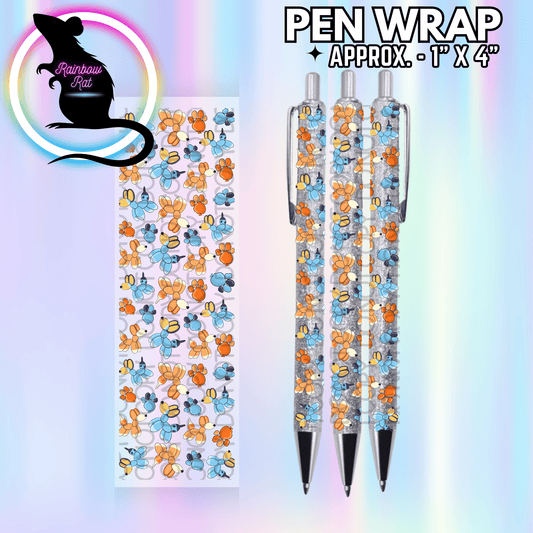 Blue Balloon Dog- Pen Wrap