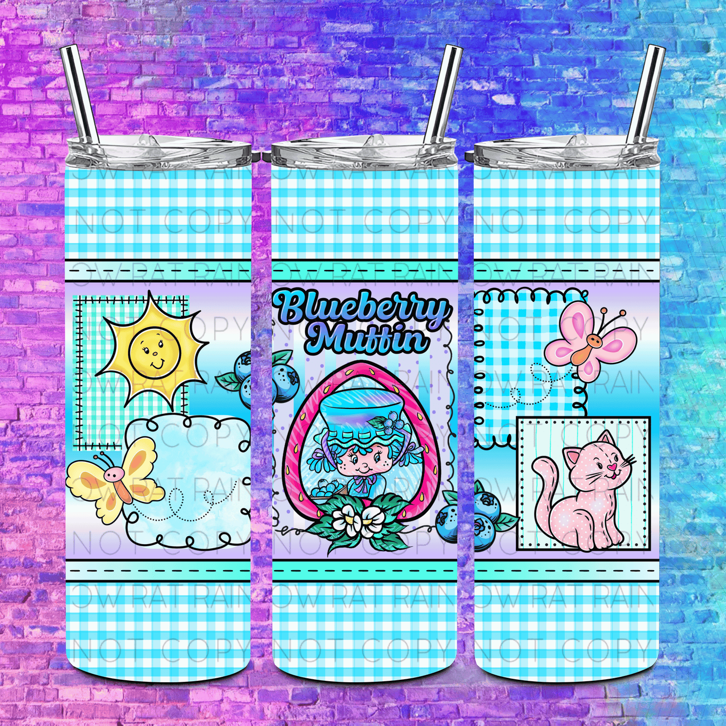 Pastel Patchwork- 20oz Tumbler Wrap Singles