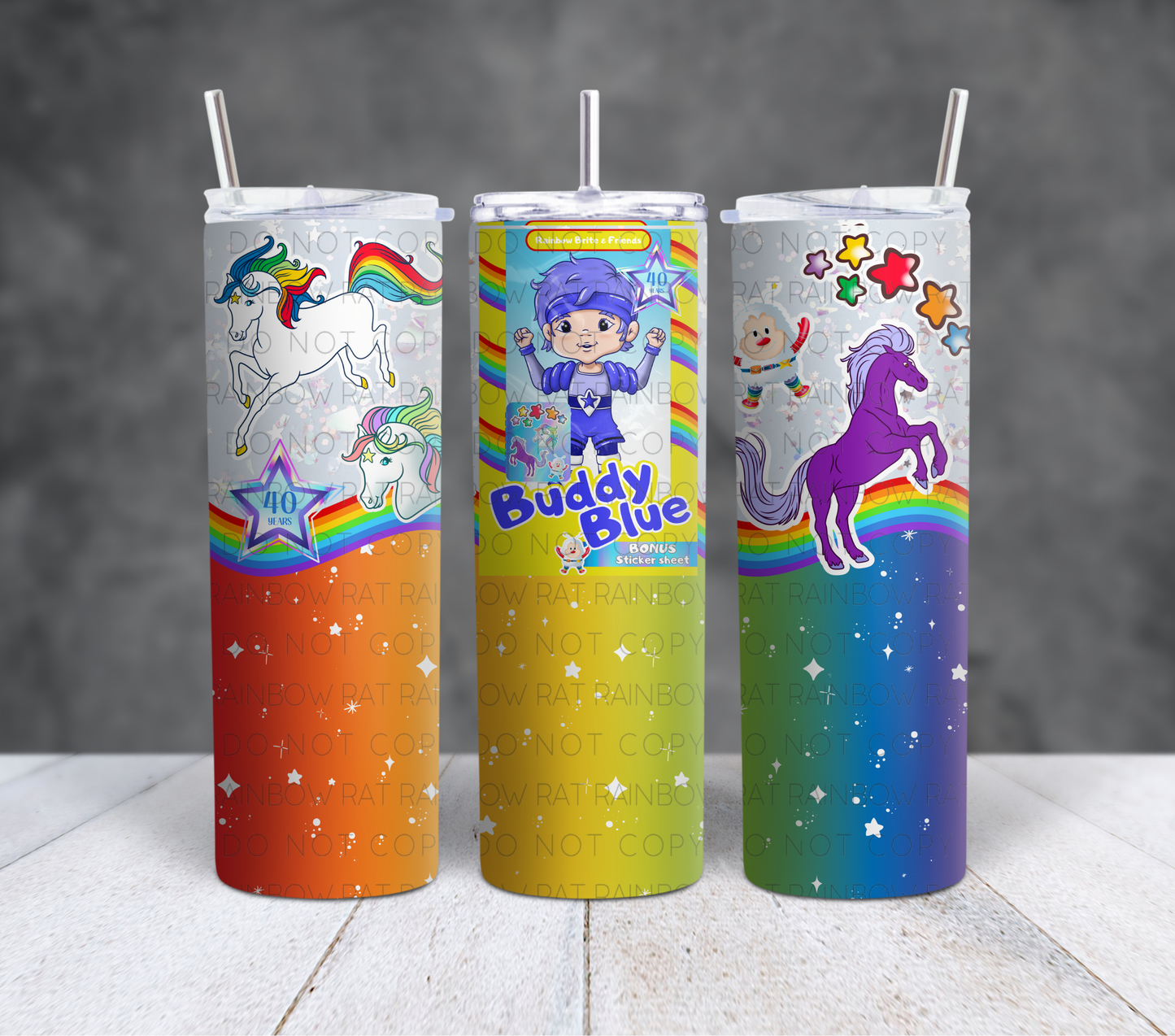 Rainbow Friends- 20oz Tumbler Wrap Singles