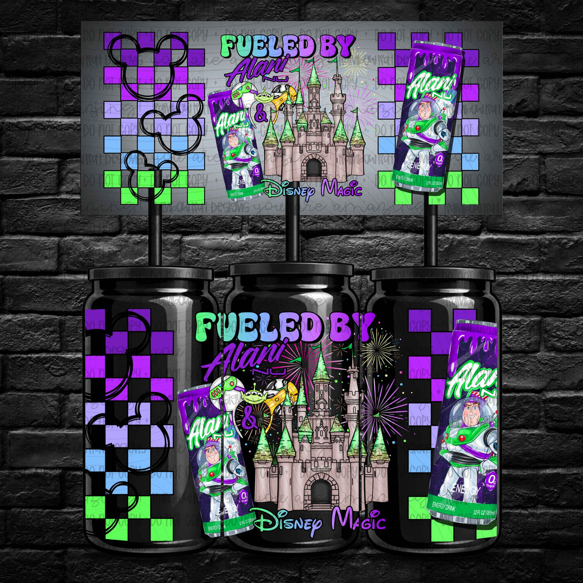 Caffeinated Cartoons-Libby Wrap Energy Singles