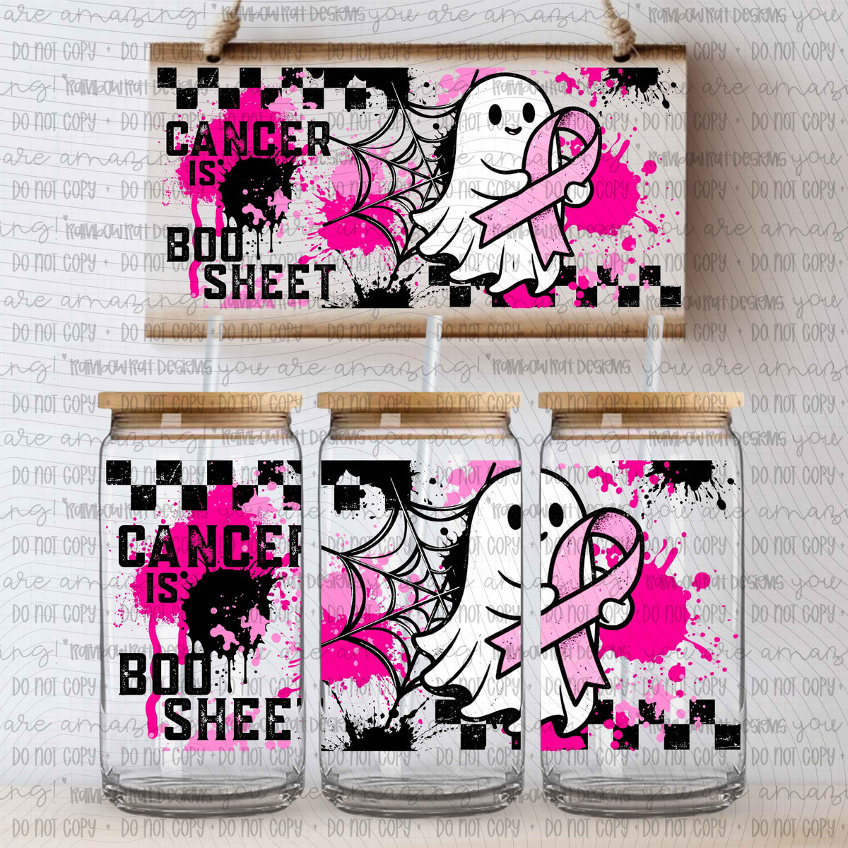 Cancer Is Boo Sheet- Libby Wrap Single