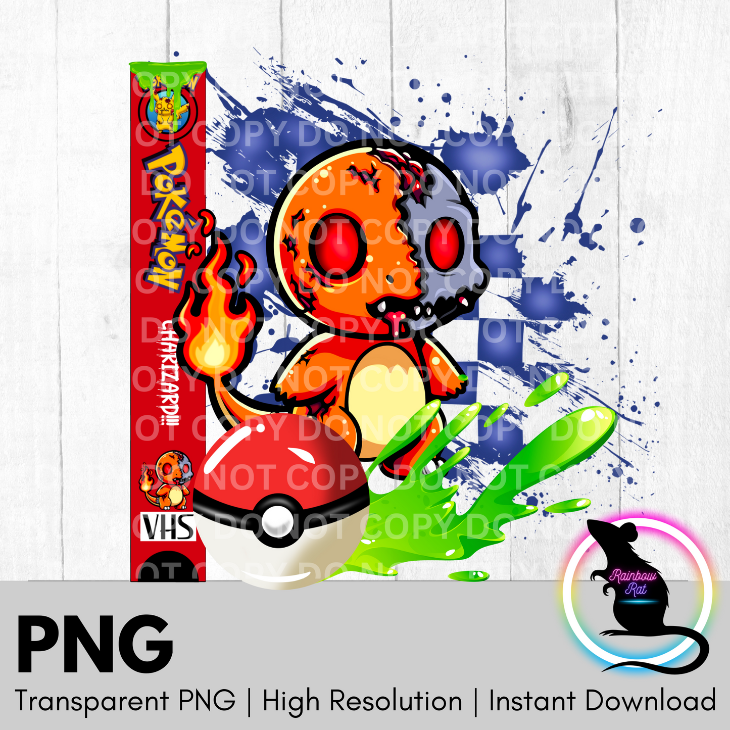 Zombie VHS- PNG Singles