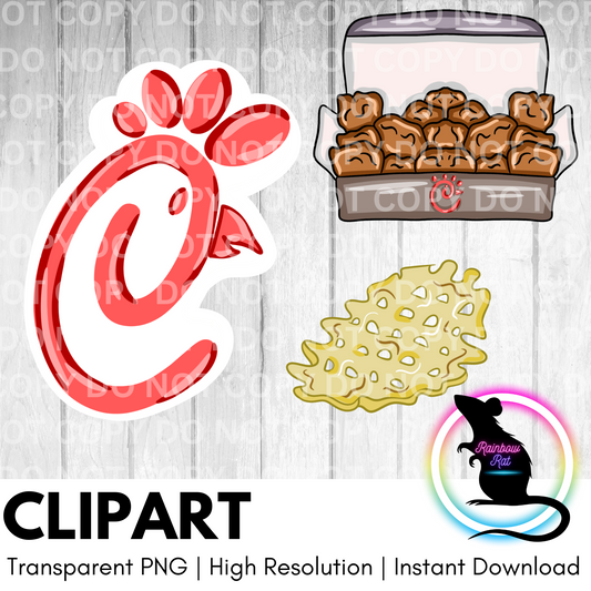 Yummy Chicken- Clipart (3 pack)