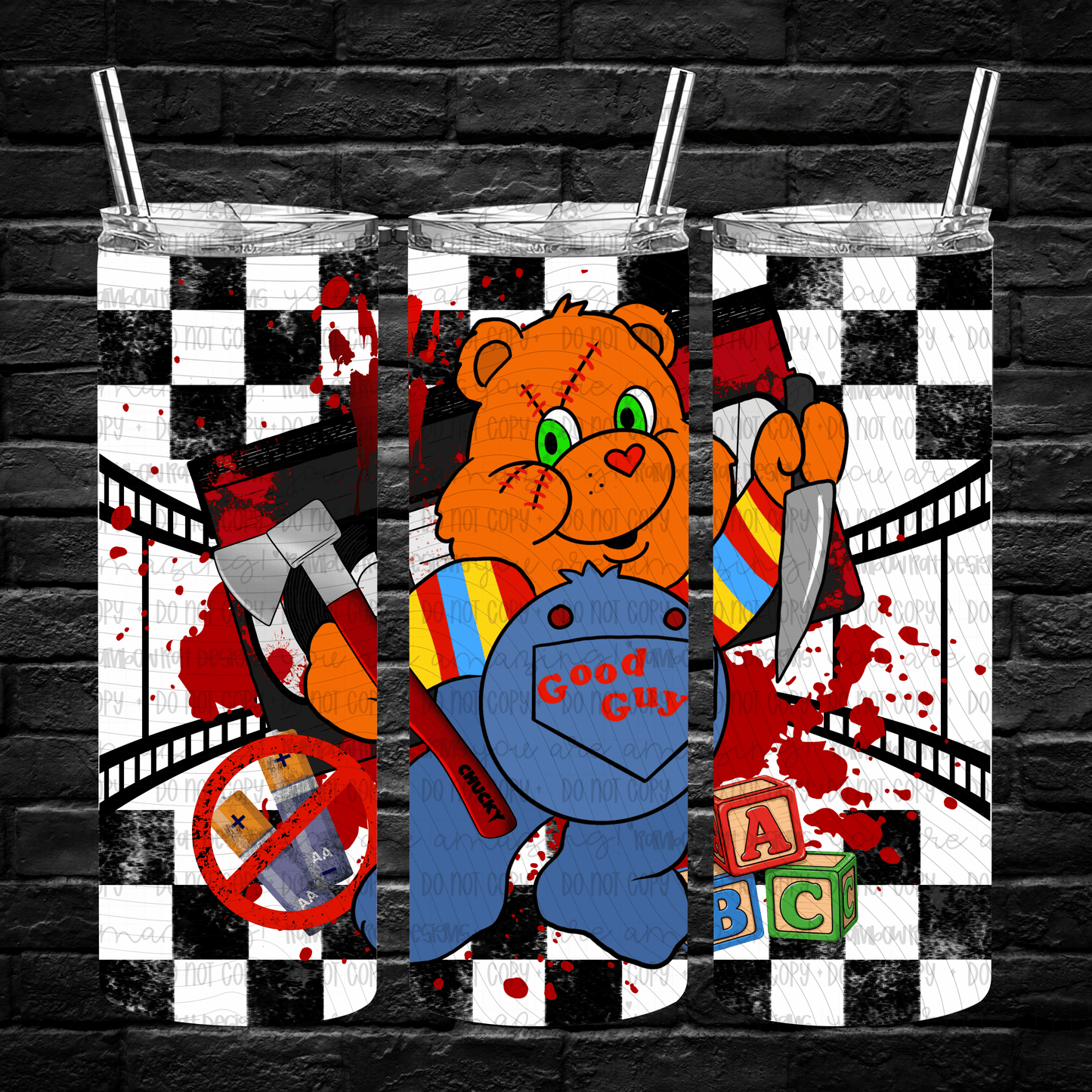Beary Spooky- 20oz Tumbler Wrap Singles