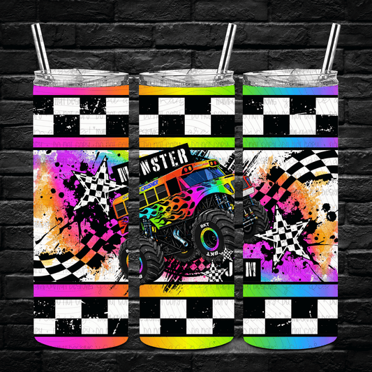 Rainbow M.Trucks- 20oz Tumbler Wrap Singles