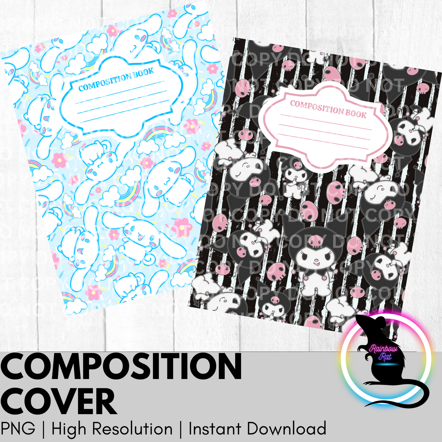 Composition Covers (2 pack)