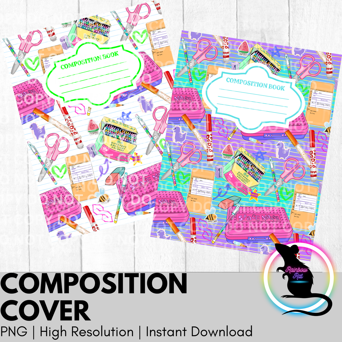 Composition Covers (2 pack)