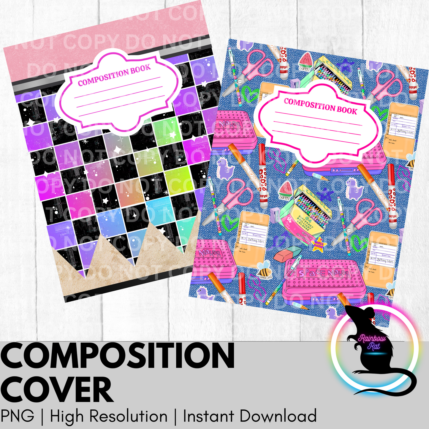 Composition Covers (2 pack)