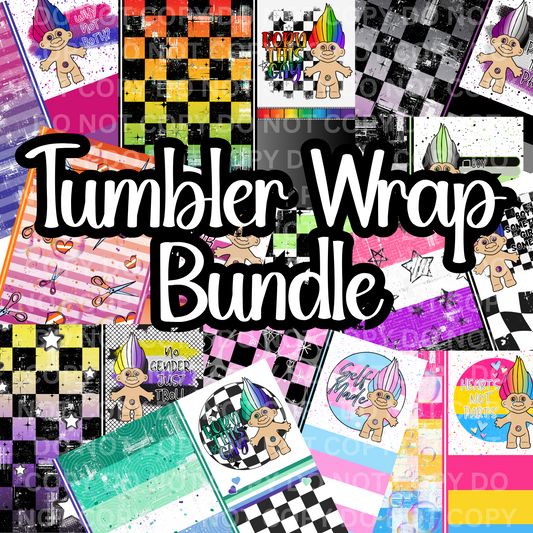 Pride Trolls- 20oz Tumbler Wrap Bundle