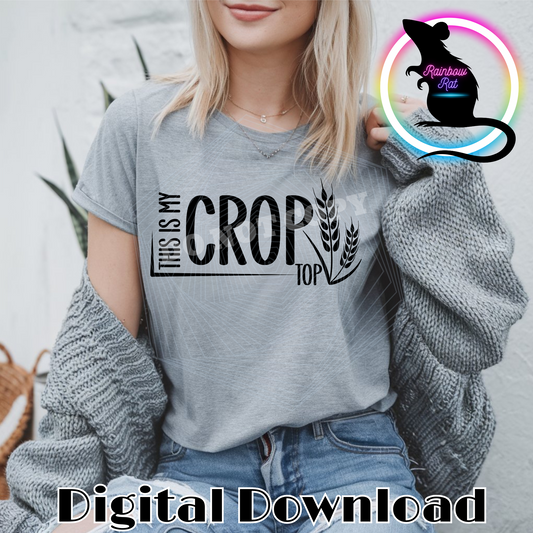 Crop Top- PNG Design (2 Colors)