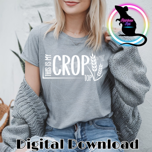 Crop Top- PNG Design (2 Colors)