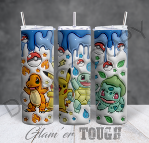 Character Collection- 20oz Sublimated Tumbler (straw included)