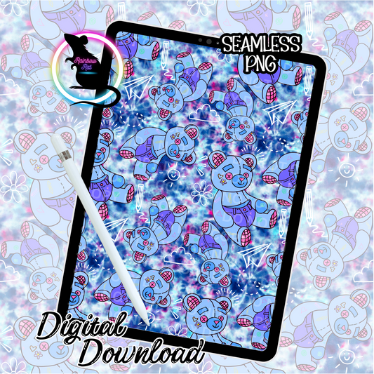 Doodle Teddy- Seamless Design