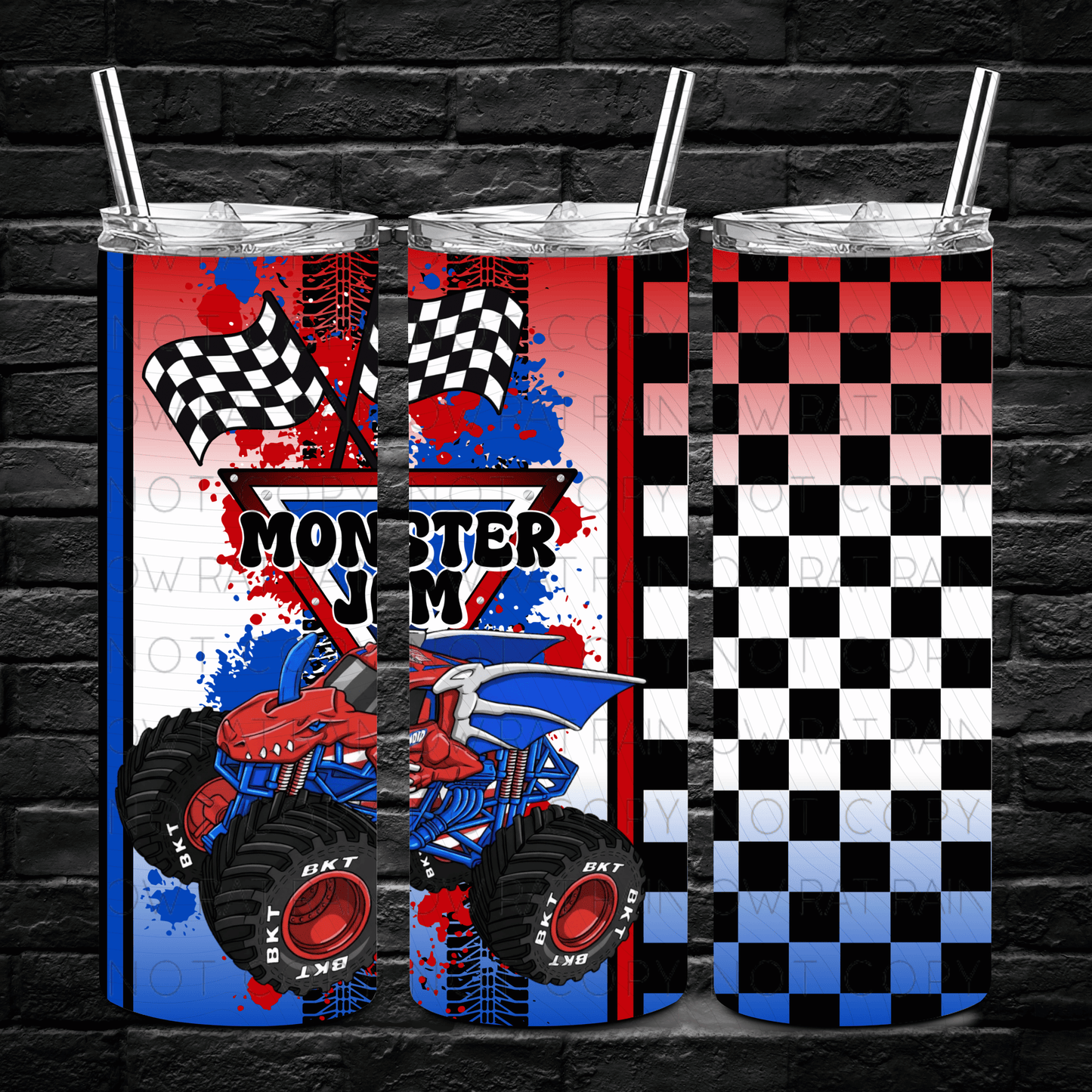 ❤️🤍💙 Mix M.Trucks - 20oz Tumbler Wrap Singles