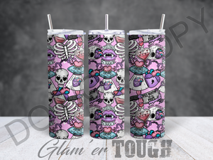 Skull Collection- 20oz Sublimated Tumbler (straw included)
