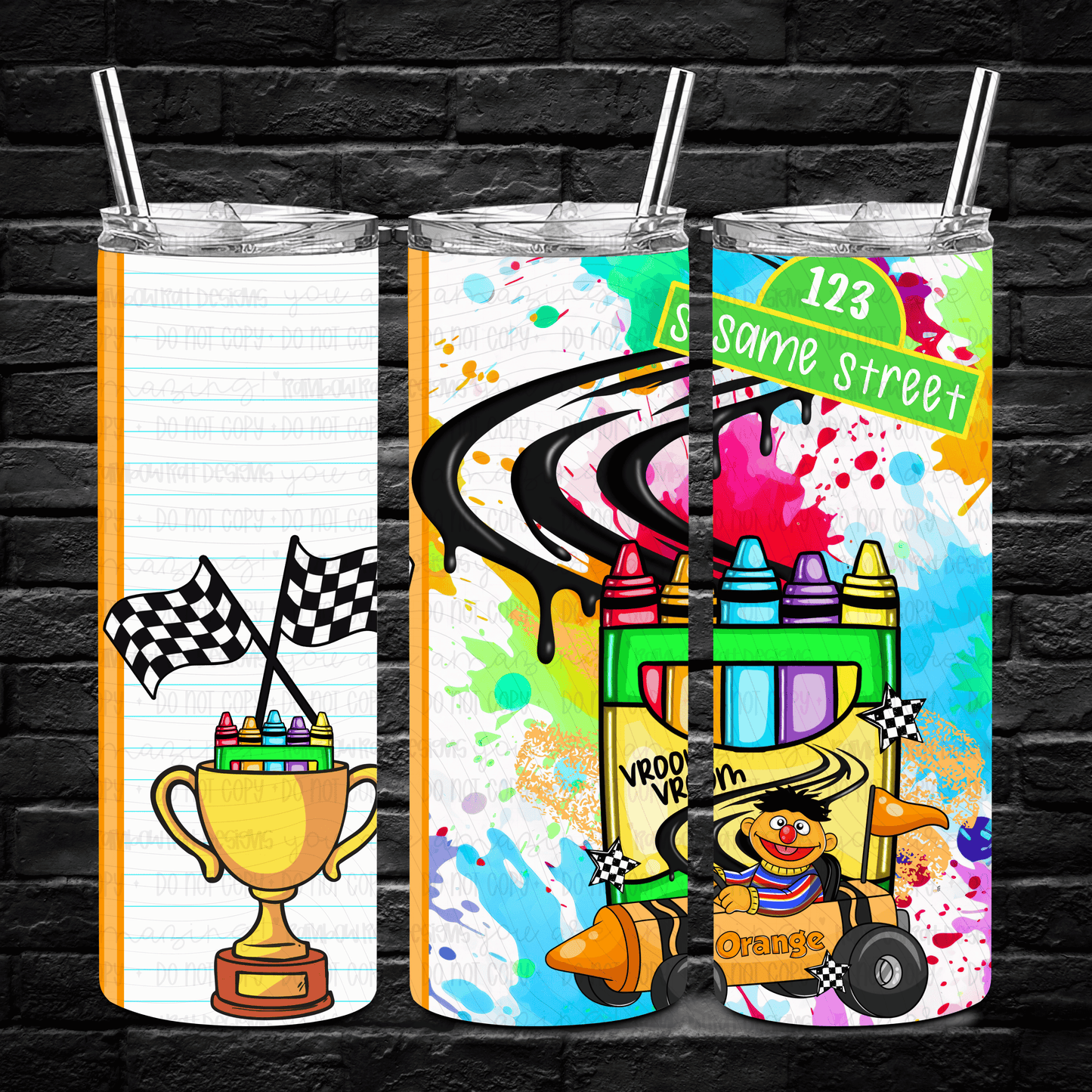 Lil Street Racers- 20oz Tumbler Wrap Singles