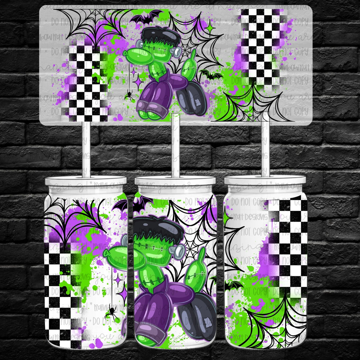 Halloween Balloon Dogs- Libby Wrap Singles