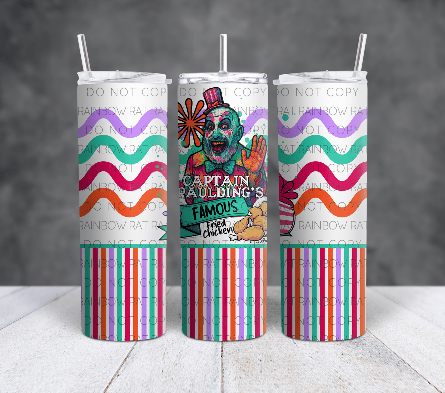 Fried Chicken- 20oz Tumbler Wrap Single