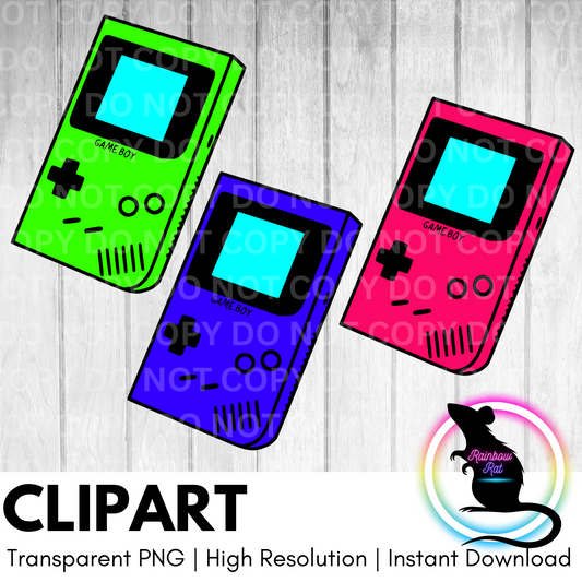 Game Bois- Clipart (3 pack)