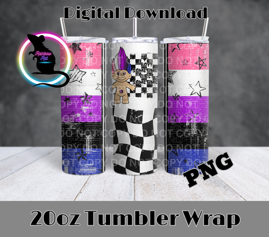 Pride Troll- 20oz Tumbler Wrap