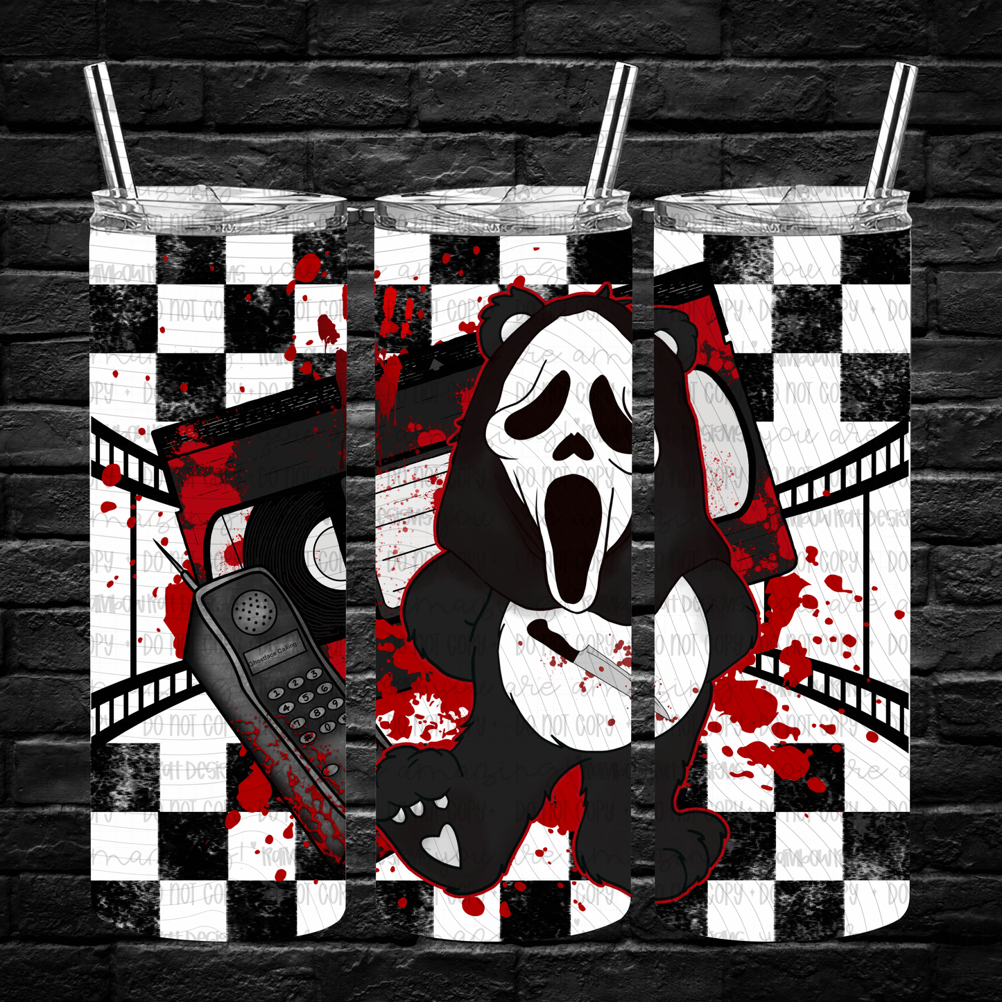 Beary Spooky- 20oz Tumbler Wrap Singles