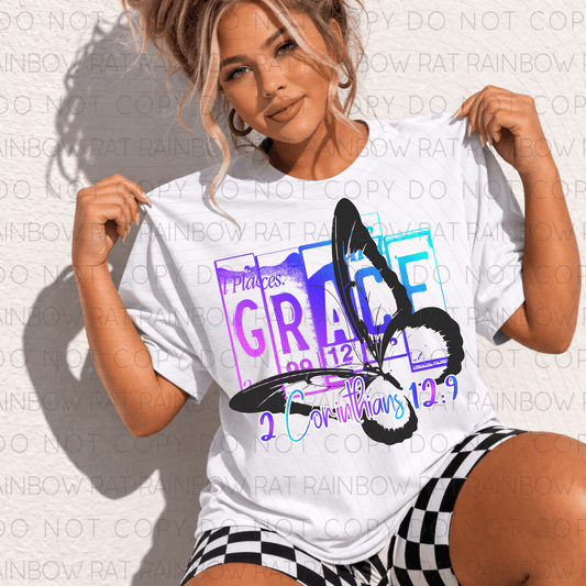 Faith Inspired Grunge Plate Butterfly- PNG Singles