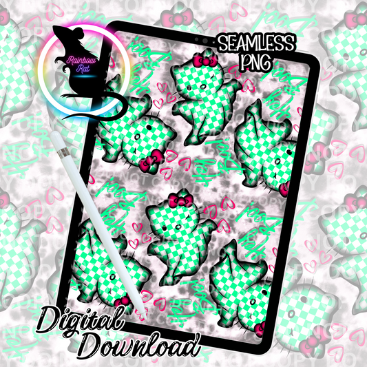 Ghost Kitty- Seamless Design Singles