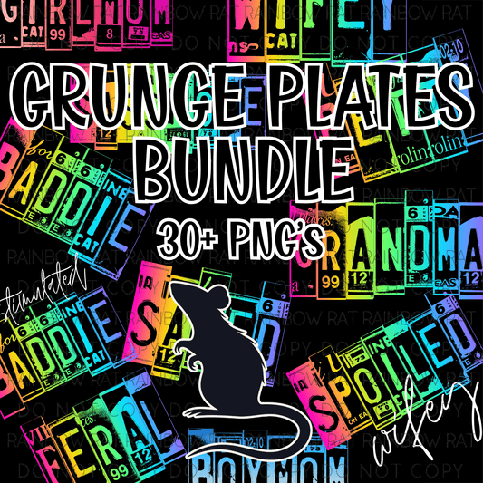 Grunge Plates -Mix Bundle