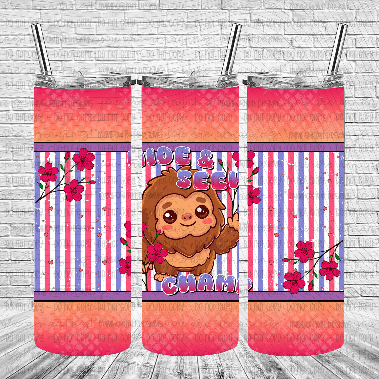 Cryptid Cuties- 20oz Tumbler Wrap Singles