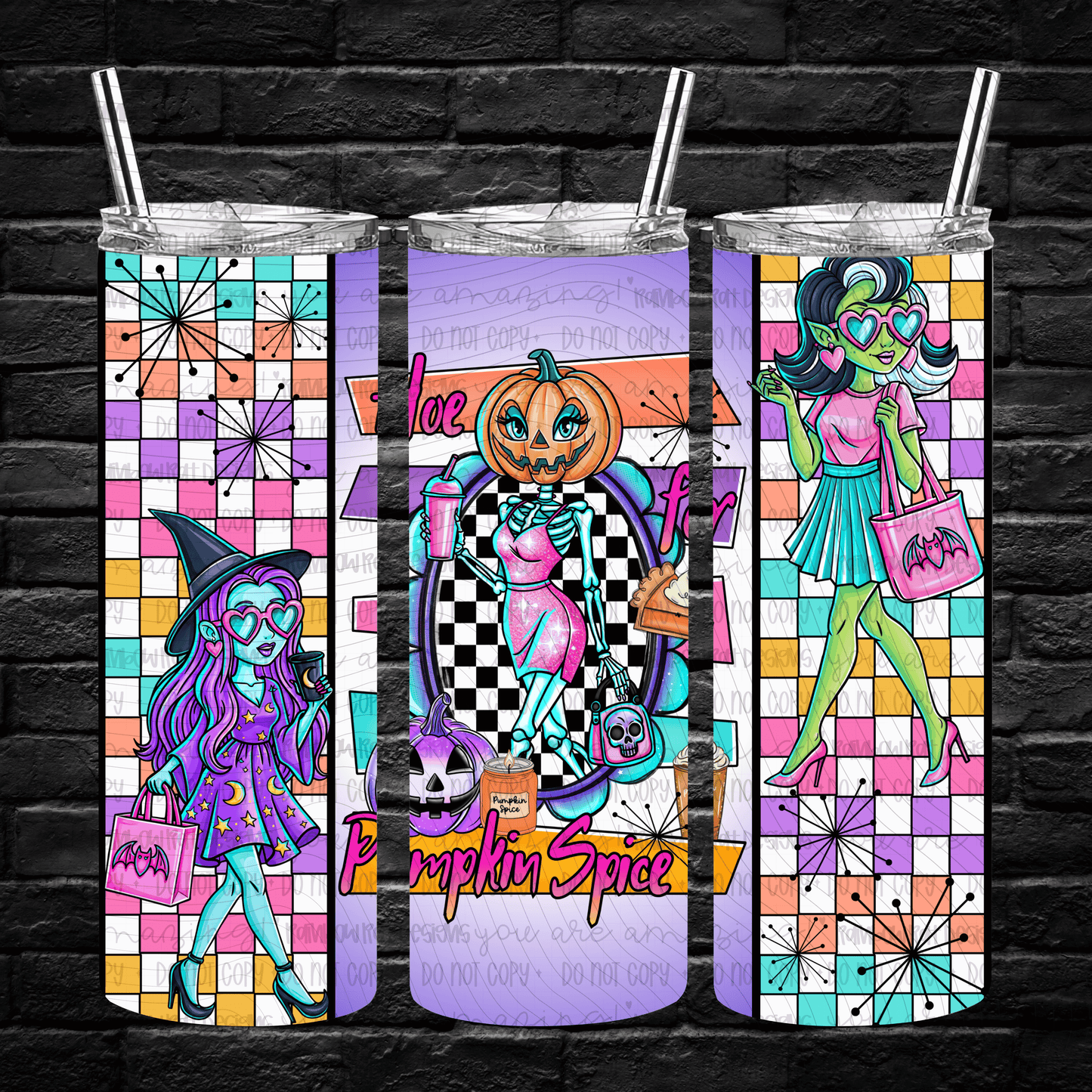Beary Spooky- 20oz Tumbler Wrap Singles