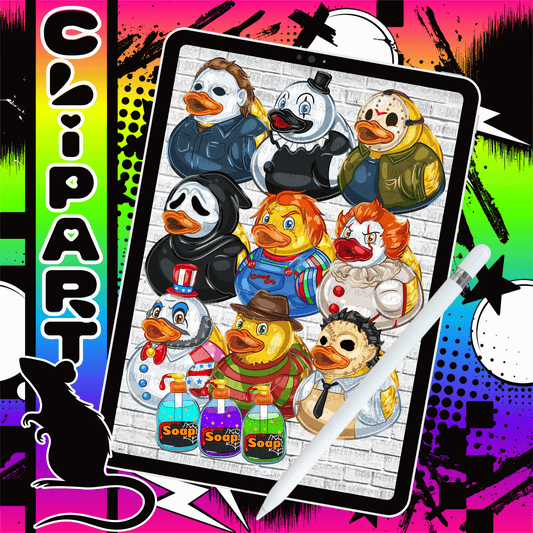 Horror Ducks CLIPART Bundle