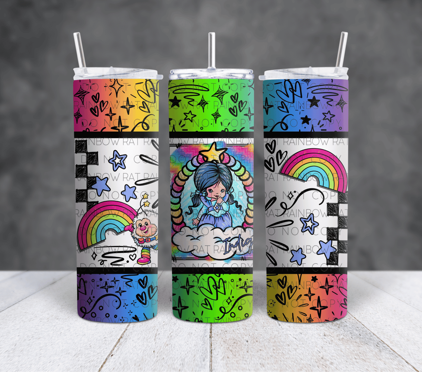Rainbow Friends- 20oz Tumbler Wrap Singles