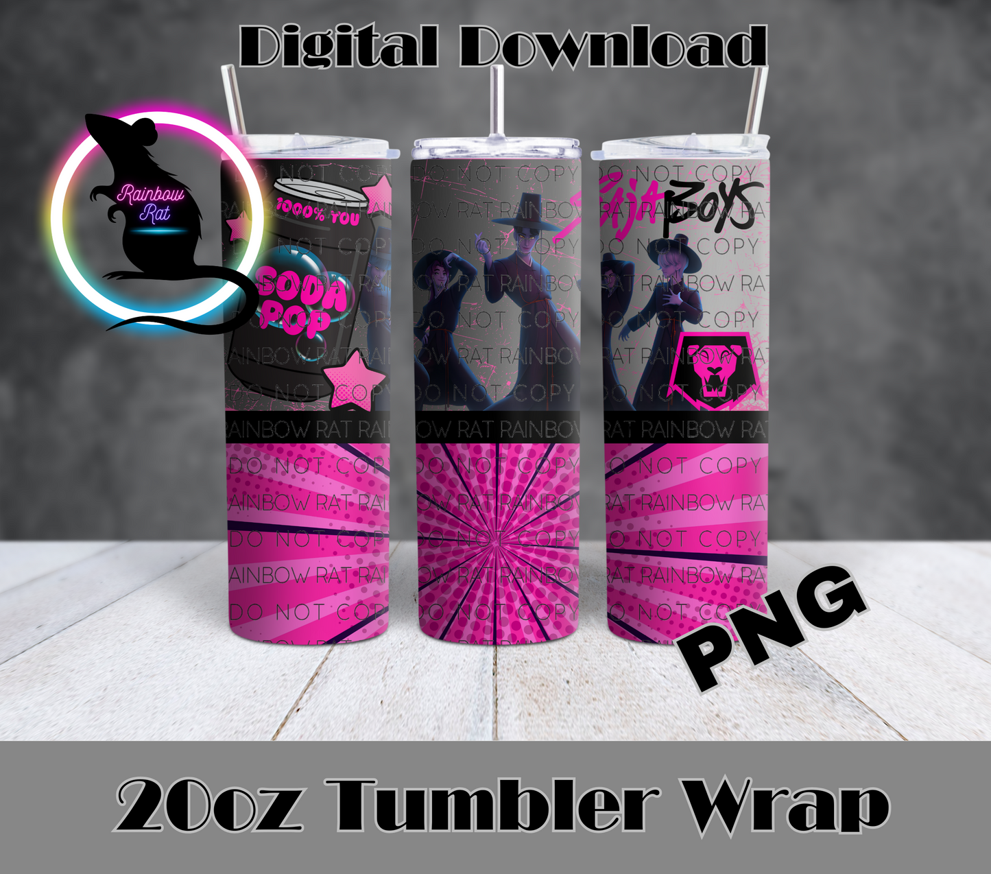KPDH- 20oz Tumbler Wrap Singles