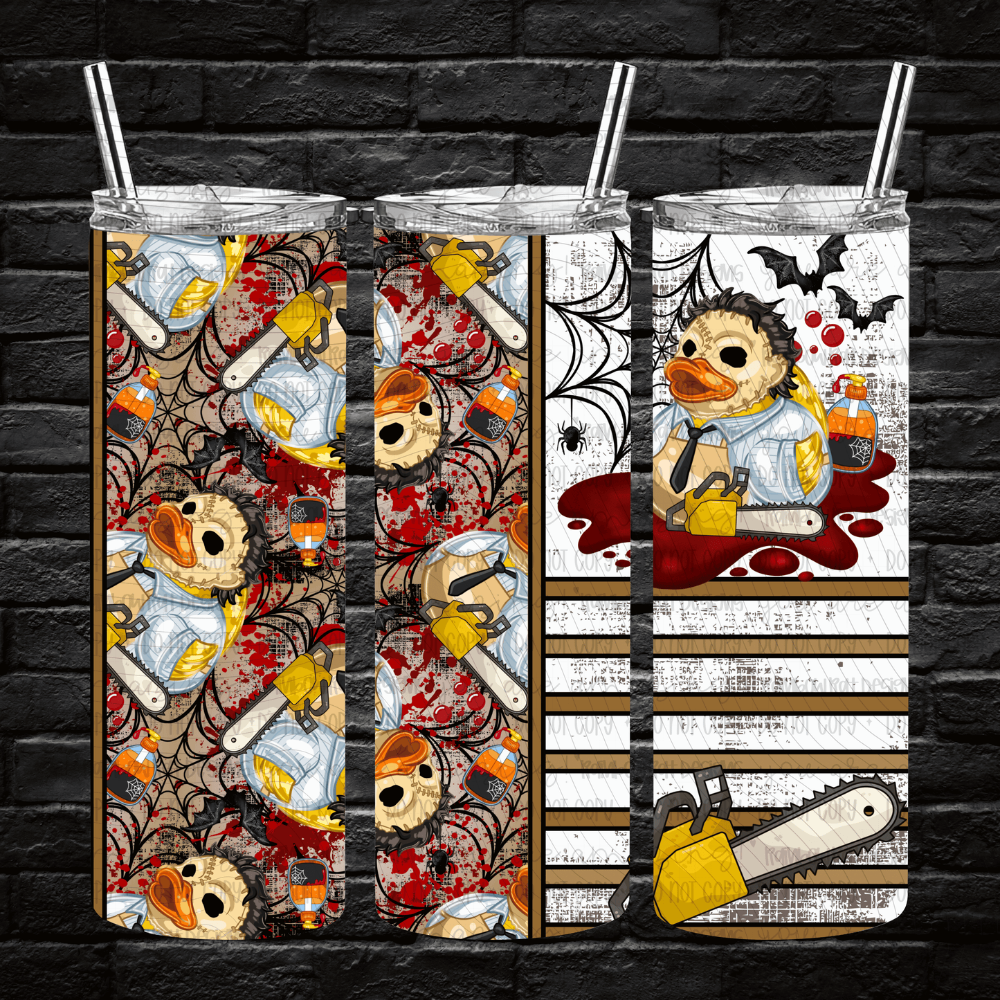 Horror Duckies- 20oz Tumbler Wrap Singles