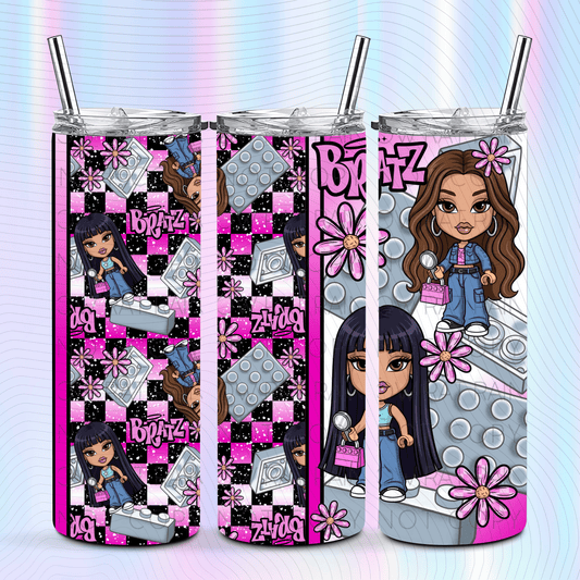 Built Cute- 20oz Tumbler Wrap Singles
