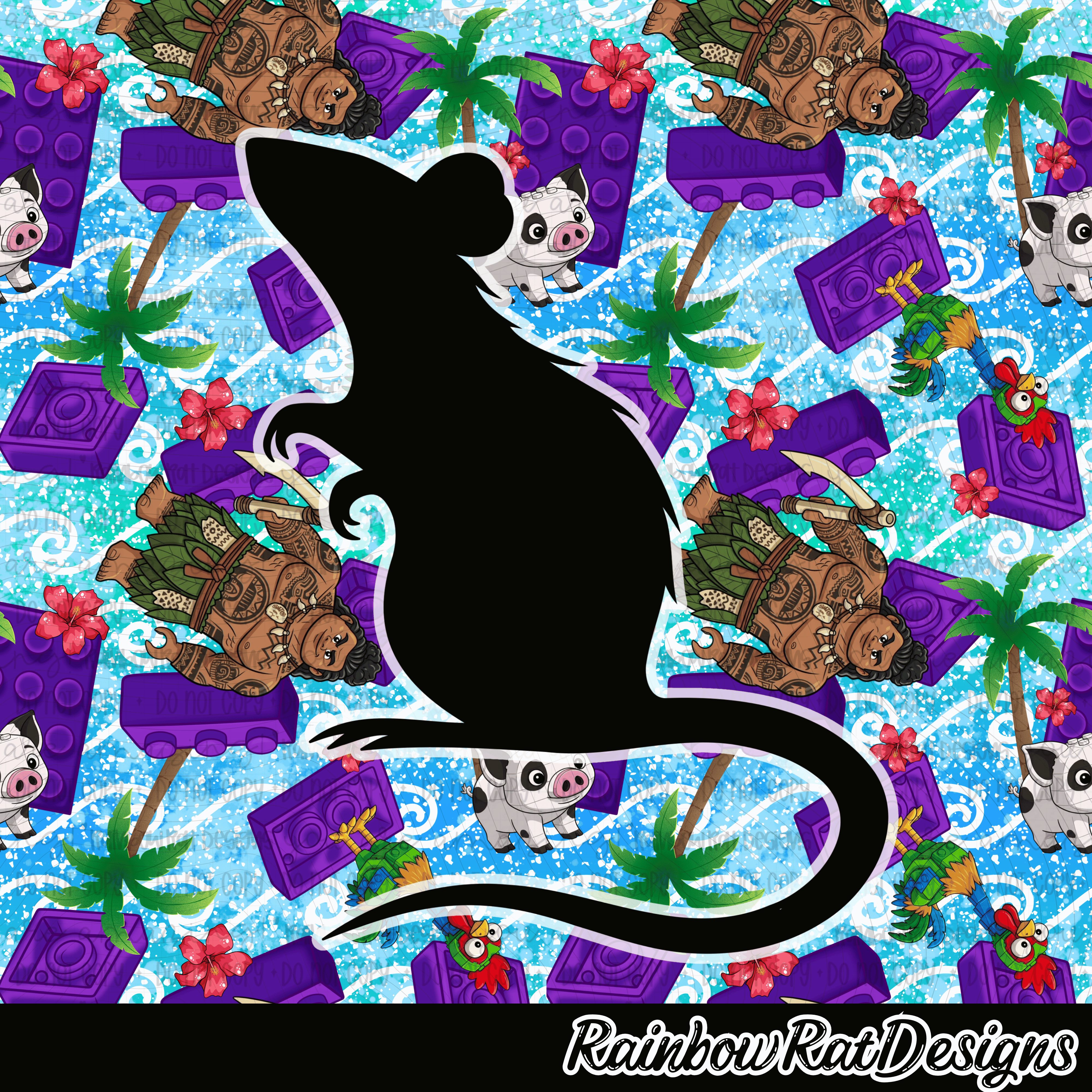 Built Cute -Seamless Singles – Glam’er Tough | Rainbow Rat Designs