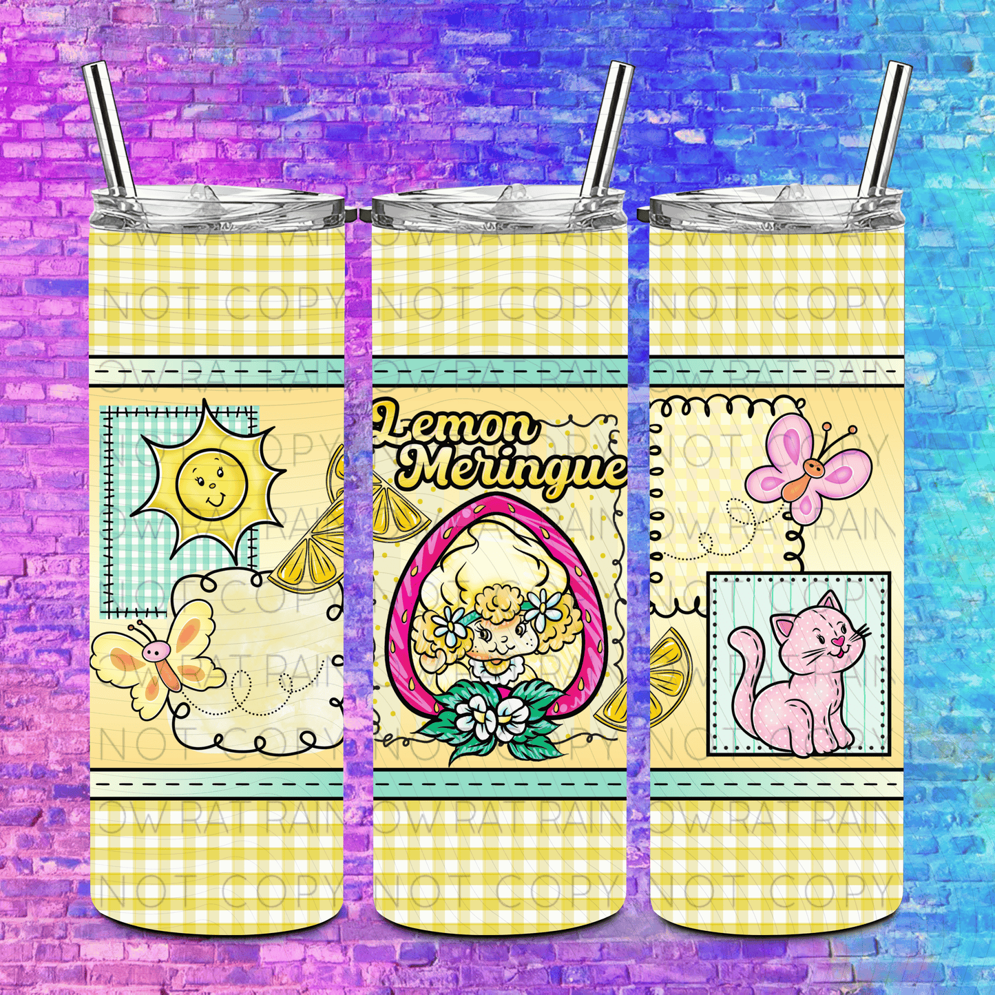Pastel Patchwork- 20oz Tumbler Wrap Singles