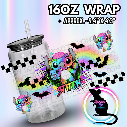 Rainbow Zombie 626- Libby Wrap