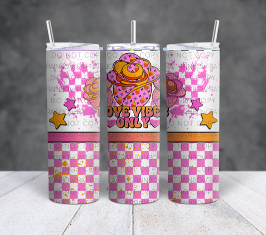 Love Vibes Only ADULT- 20oz Tumbler Wrap Single